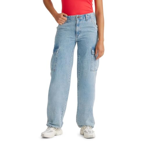 LEVI'S WOMEN'S '94 BAGGY CARGO JEANS - SIZE: WOMEN 24X30 - BLUE - Brand New