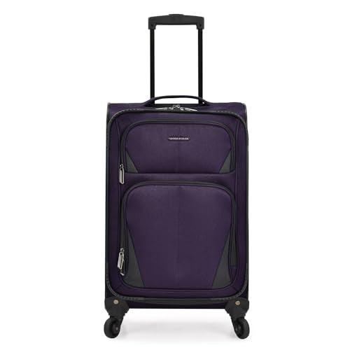 U.S. TRAVELER AVIRON BAY EXPANDABLE SOFTSIDE LUGGAGE 22" - PURPLE - Like New
