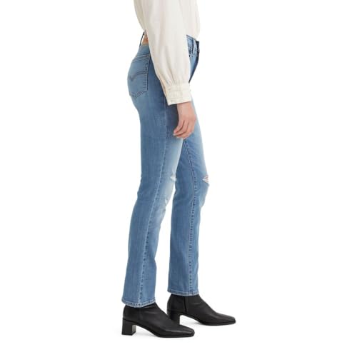 LEVI'S WOMEN'S 724 HIGH RISE STRAIGHT JEANS - SIZE: WOMEN 29X30 - BLUE - Brand New