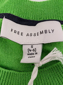 FREE ASSEMBLY WOMEN'S COZY YARN CREWNECK SWEATER - SIZE: WOMEN S - VIVID LEAF - Brand New