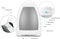 EyeVac Home Touchless Vacuum Automatic Dustpan Great Sweeping Pet Hair - White - Like New