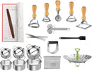Yibidys Dumpling Maker & Ravioli Cutter - 20-In-1 Press & More - Stainless Steel - Like New