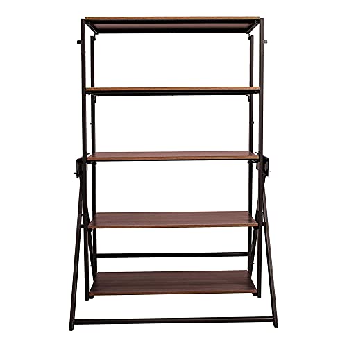 Origami modern 2 in 1 shelf to table Style, Organizer Deco Rack (STT-VBWOAK) - Like New