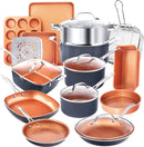 Gotham Steel 20 Pc Pots and Pans Set Bakeware Set Ceramic Cookware Set - Like New