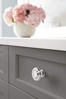 AMEROCK CABINET KNOB 1-5/16 INCH (33 MM) DIAMETER INSPIRATIONS 10 PACK - CHROME - Brand New