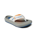 CJ5891 REEF MEN'S SWELLSOLE CRUISER SANDALS BLUE/WHITE/ORANGE SIZE 10 - Brand New