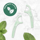 PLACKERS MICRO MINT DENTAL FLOSS PICKS, FOLD AWAY PICK, 500 COUNT - GREEN - Brand New
