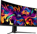 MSI 34" CURVED OLED MONITOR, 3440 X 1440 (UWQHD), MAG341CQP - BLACK Like New