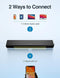 BLUEDEE Computer Speakers Bluetooth Soundbar HiFi BD-SK010 - Black - Like New