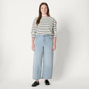 AMAZON ESSENTIALS WOMEN'S HIGH-RISE WIDE LEG CROP ICED BLUE LIGHT WASH 10 - Brand New
