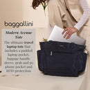 Baggallini Modern Avenue Tote, Midnight Blossom Print - Brand New