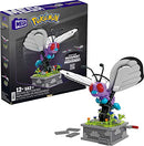 MEGA POKÉMON BUILDING TOYS SET MOTION BUTTERFREE 605 PIECES 7 INCHES TALL MULTI - Like New