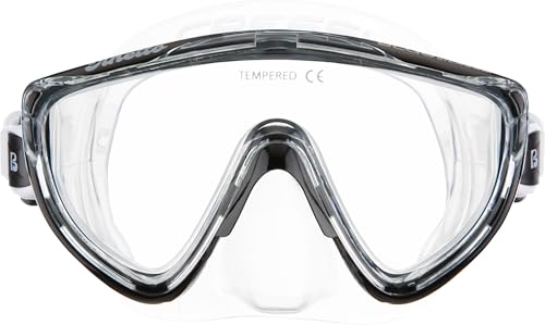 CRESSI JUNIOR MASK & SNORKEL KIT LIGHTWEIGHT AND COMFORTABLE DM460050 - BLACK - Like New
