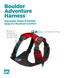 70631 Outward Hound Boulder Adventure Adjustable Dog Harness Red, Large - Like New
