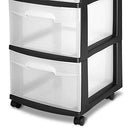Sterilite 3 Drawer Cart 2 Pack Black - Brand New