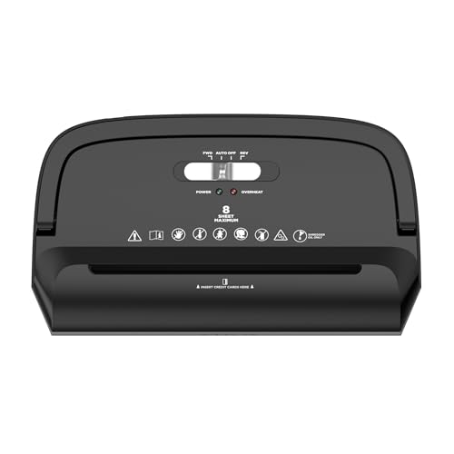 ATIVA 8-Sheet CROSS-CUT SHREDDER A08CC23 - BLACK - Like New