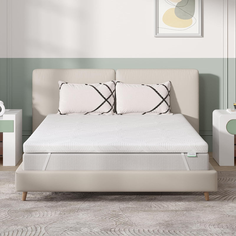 Novilla 2 Inch Twin Memory Foam Mattress Topper Ultra Soft Mattress Topper - Like New