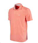 IZOD MEN'S TITLEHOLDER POLO - SIZE: MEN L - DEEP SEA CORAL - Brand New
