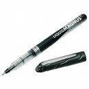 SKILCRAFT PEN: SKILCRAFT NEEDLEPOINT, BLACK INK, 0.5 MM CAPPED GRAY/CLEAR 12 PK - Brand New