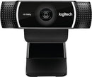 Logitech C922 Pro Stream Webcam 1080P Camera for HD Video 960-001087 - Black - Like New