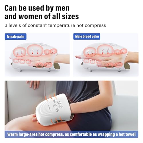 COTSOCO HAND MASSAGER WITH HEAT AND COMPRESSION MA315 - WHITE - Like New