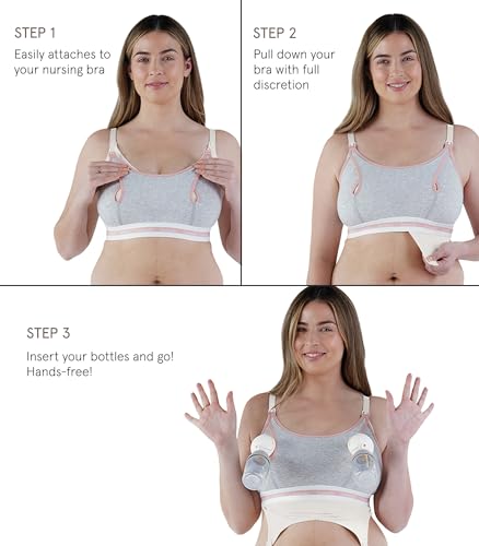 9301BA BRAVADO DESIGNS PUMPING BRA SIZE S/P - DOVE HEATHER - Brand New