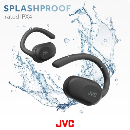 JVC NEARPHONES OPEN EAR TRUE WIRELESS HEADPHONES - BLACK - HA-NP40T - Like New