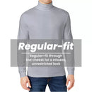 GALAXY BY HARVIC MEN'S LONG SLEEVE TURTLE NECK T-SHIRT - SIZE XL - HEATHER GRAY - Like New