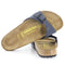 0040121 BIRKENSTOCK WOMEN'S MADRID BIRKO-FLOR SANDAL MEN 5 WOMEN 7 NAVY - Like New