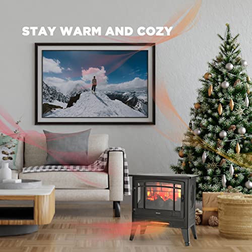 TURBRO Suburbs TS25 Electric Fireplace Infrared Heater 1400W - Black - Like New