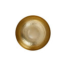 Creative Co-Op Round Hammered Metal Serving and Mixing Bowl - Gold Finish - Brand New
