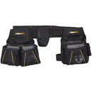 TOUGHBUILT - CARPENTER TOOL BELT WITH POCKETS AND 2 HAMMER HOLDERS - BLACK - Brand New