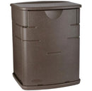 1828823 Rubbermaid Small Resin Outdoor Storage Deck Box (19 Gal) Mocha - Like New