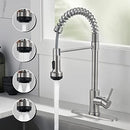 Rainovo Kitchen Faucet Brushed Nickel with 4 Mode Pull Down Sprayer - Like New