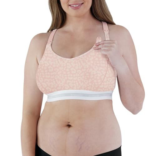 BRAVADO DESIGNS WOMEN'S NURSING BRA, FULL CUP MATERNITY BRA, SIZE M - WHITE - Like New