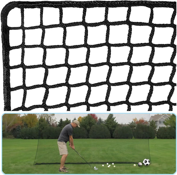 IUZEAI GOLF PRACTICE NET GOLF BALL HITTING NETTING NET ONLY) HEAVY DUTY 10 X 10 - Brand New