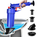 BMDYJK TOILET PLUNGER SET DRAIN CLOG REMOVER 4 SIZED SUCKERS TP-GG - BLUE - Like New