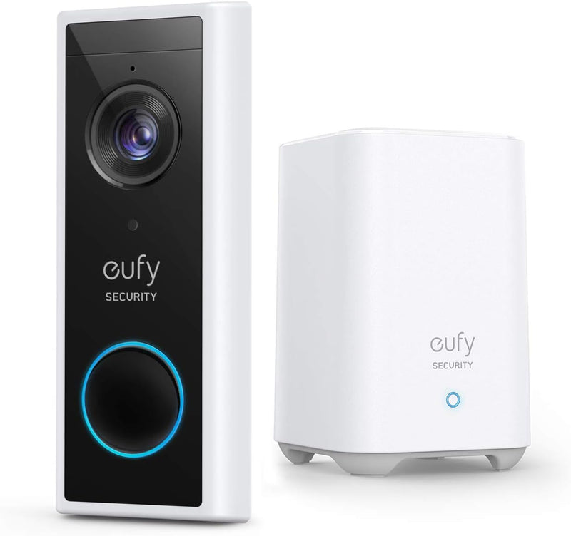 eufy Security Video Doorbell S220 Battery-Powered Kit - White - Brand New