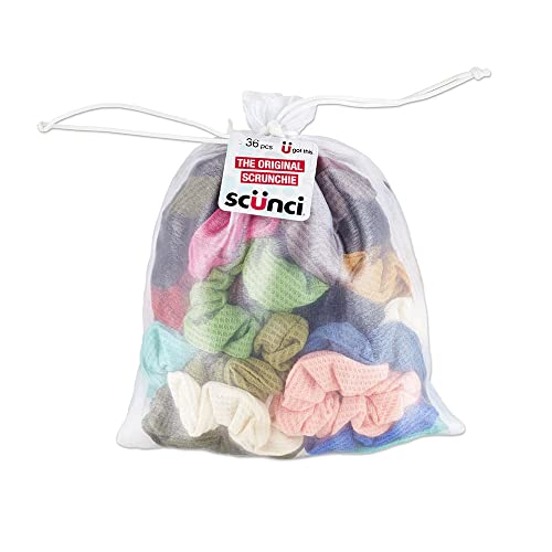 Scunci by Conair The Original Super Comfy Waffle Knit Scrunchie 36 Count - Brand New