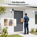 WY-LINK SOLAR CAMERA OUTDOOR WIRELESS, 360 CAMERAS FOR HOME SECURITY - WHITE - Like New