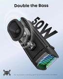 SOUNDCORE BOOM 3I RUGGED SPEAKERS 50W WATERPROOF FLOATABLE FOR FISHING - BLACK - Brand New