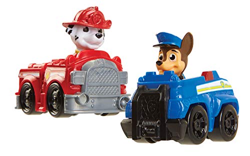 PAW PATROL PUSH RIDE-ON, PLAYS THEME SONG - INCLUDES CHASE & MARSHALL SCULPTED - Brand New