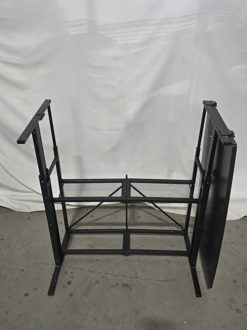 POP-IT COLLAPSIBLE AND ADJUSTABLE SIT OR STAND DESK - BLACK - Like New
