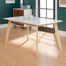 Walker Edison Mid Century Modern Wood Table Dining Room Kitchen Set Golf - Like New