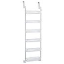 Household Essentials White 6-Tier Basket Over-The-Door Organizer - Like New