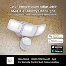 HOME ZONE SECURITY HOME ZONE LIVING 3500 LUMENS 5000K FLOOD LIGHTS - WHITE - Like New