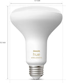Philips Hue White Ambiance BR30 LED Smart Bulbs Bluetooth 578138 - White - Like New
