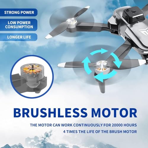 TIZZYTOY BRUSHLESS MOTOR DRONE WITH CAMERA-4K FPV FOLDABLE DRONE - SILVER Like New