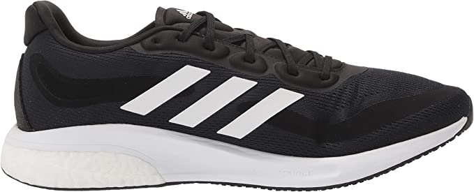 Adidas Men's Supernova Trail Running Shoe Black/White/Halo Silver Size 10 Like New
