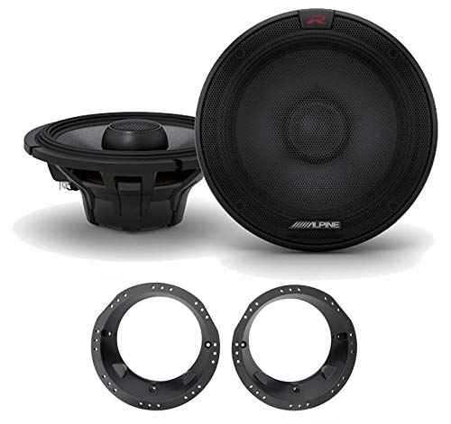 ALPINE 300 WATT 6.5" CAR AUDIO COAXIAL 2-WAY 82-9601 6.5" - 6.75" ADAPTER PLATE - Like New